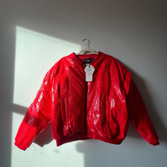 Scandi Brand OW Collection Croc Bomber Jacket - Picture 5 of 7